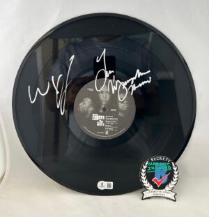 Lauryn Hill and Wyclef Signed LP Vinyl The Fugees The Score Beckett BAS