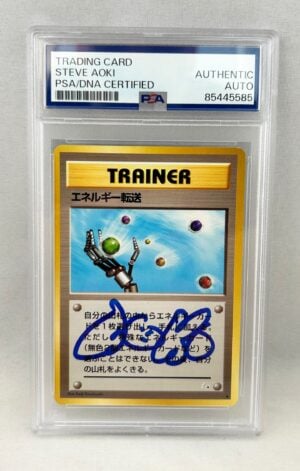 Steve Aoki Signed Card 1995 Pokemon Trainer Japanese PSA/DNA