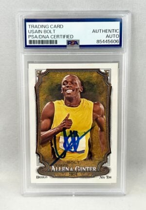Usain Bolt Signed Card 2024 Allen & Ginter #208 PSA/DNA 6