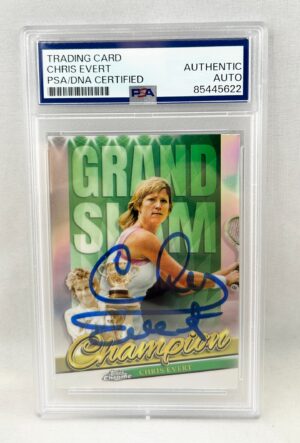Chris Evert Signed Card 2024 Topps Chrome Grand Slam Champions #GSC-CE PSA/DNA 1