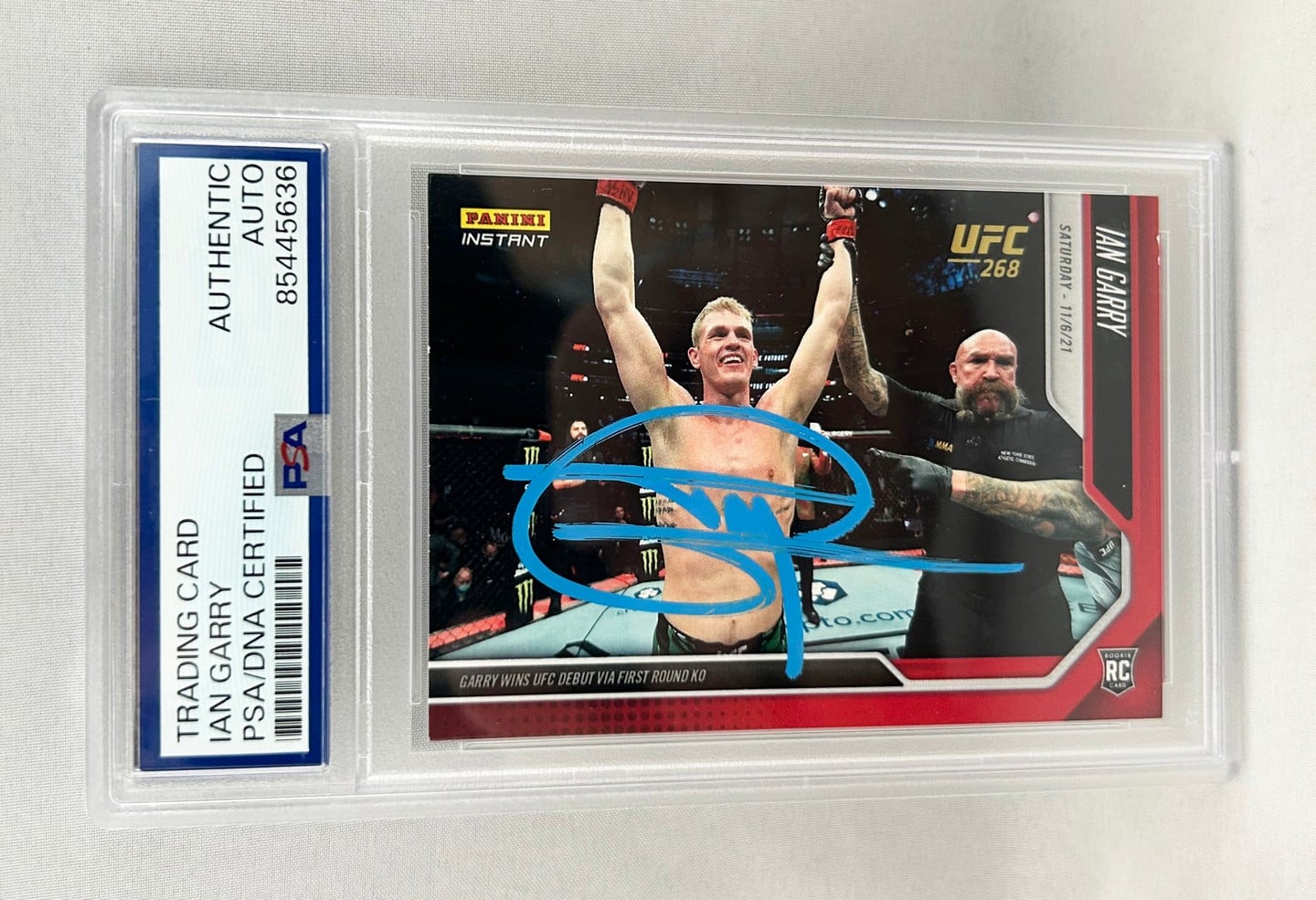Ian Garry Signed Rookie Card 2021 Panini Instant #49 1 of 1802 PSA/DNA