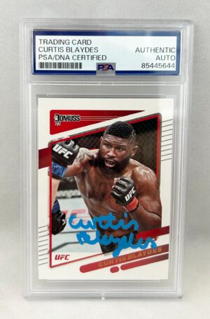 Curtis Blaydes Signed Card 2022 Donruss PSA/DNA