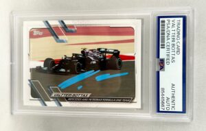 Valtteri Bottas Signed Card 2021 Topps Formula 1 #97 PSA/DNA