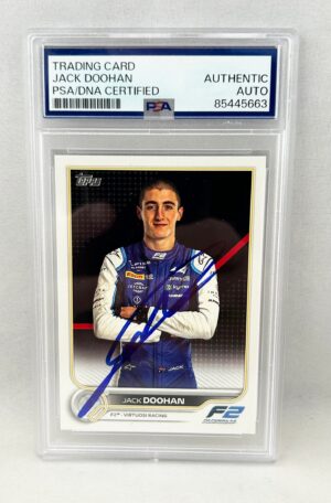 Jack Doohan Signed Rookie Card 2022 Topps Formula 1 #79 PSA/DNA