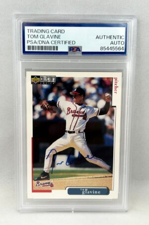 Tom Glavine Signed Card 1998 Upper Deck #303 PSA/DNA