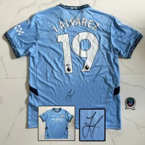 Julian Alvarez Signed Jersey FC Manchester City Beckett BAS 1