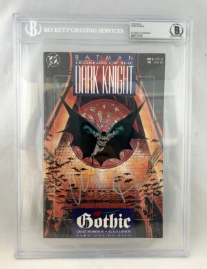 Christian Bale Signed Comic Book Beckett BAS DC Batman 4
