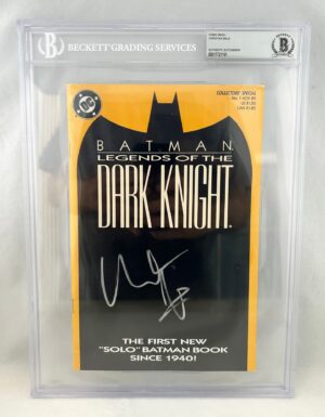 Christian Bale Signed Comic Book Beckett BAS DC Batman 6