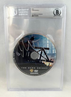Christian Bale Signed DVD Beckett BAS DC Batman The Dark Knight