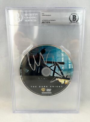 Christian Bale Signed DVD Beckett BAS DC Batman The Dark Knight 1