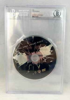 Christian Bale Signed DVD Beckett BAS DC Batman The Dark Knight Rises 1