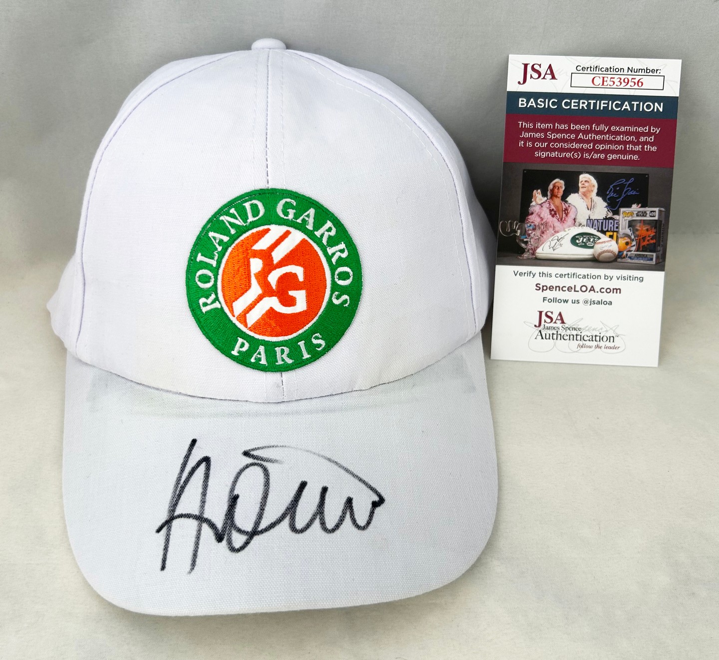 Jelena Ostapenko Signed Hat Roland Garros French Open Champion JSA