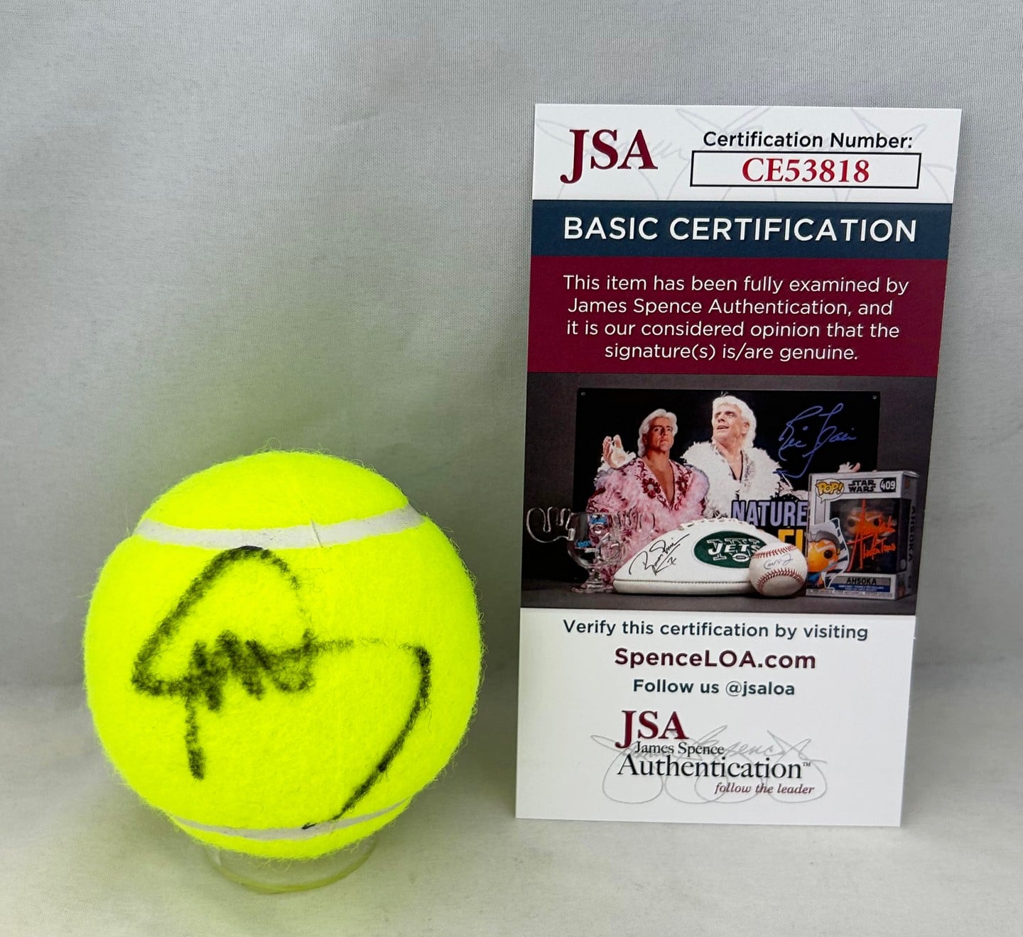 Mayar Sherif Signed Tennis Ball JSA