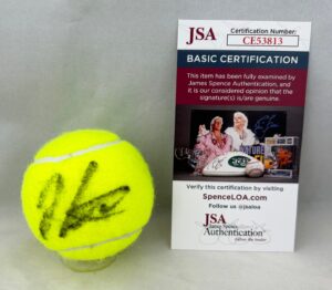 Jakub Mensik Signed Tennis Ball JSA