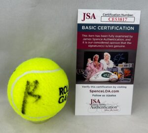 Juan Carlos Ferrero Signed Tennis Ball Roland Garros French Open JSA 1