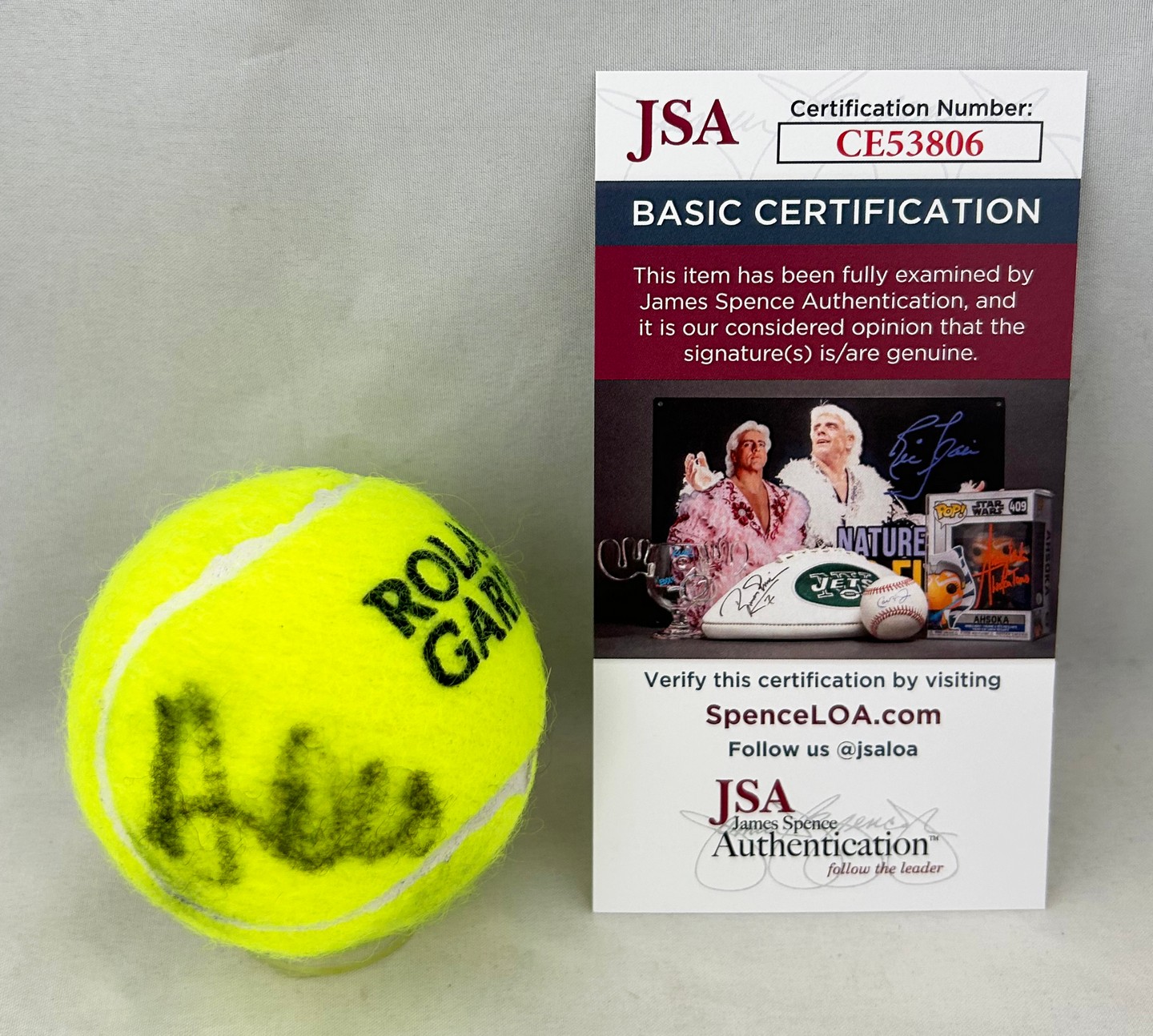 Jelena Ostapenko Signed Tennis Ball Roland Garros French Open JSA