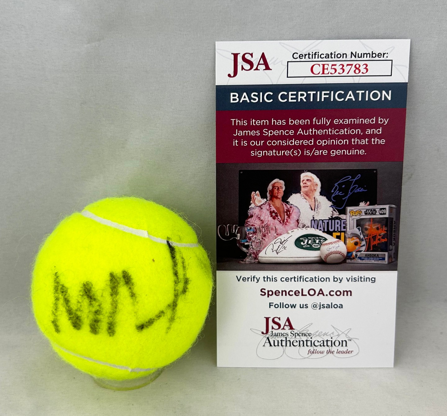 Mirra Andreeva Signed Tennis Ball JSA
