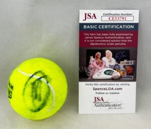 Novak Djokovic Signed Tennis Ball Wimbledon JSA