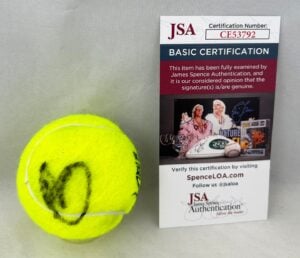 Novak Djokovic Signed Tennis Ball Wimbledon JSA 1