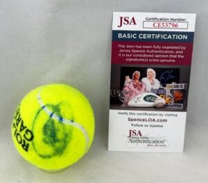 Novak Djokovic Signed Tennis Ball Roland Garros French Open JSA 1