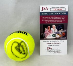 Novak Djokovic Signed Tennis Ball US Open JSA 1