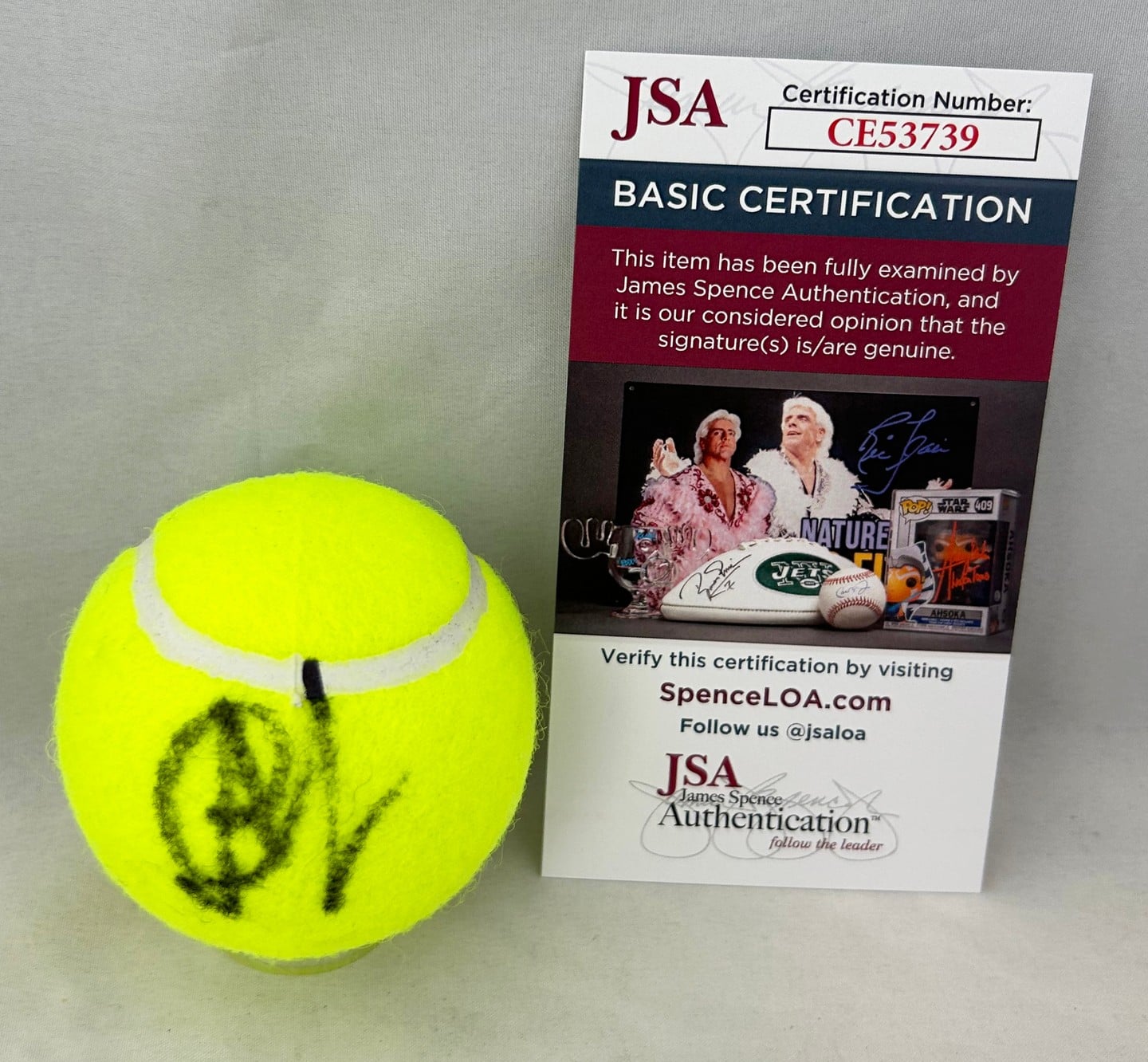 Ekaterina Alexandrova Signed Tennis Ball JSA