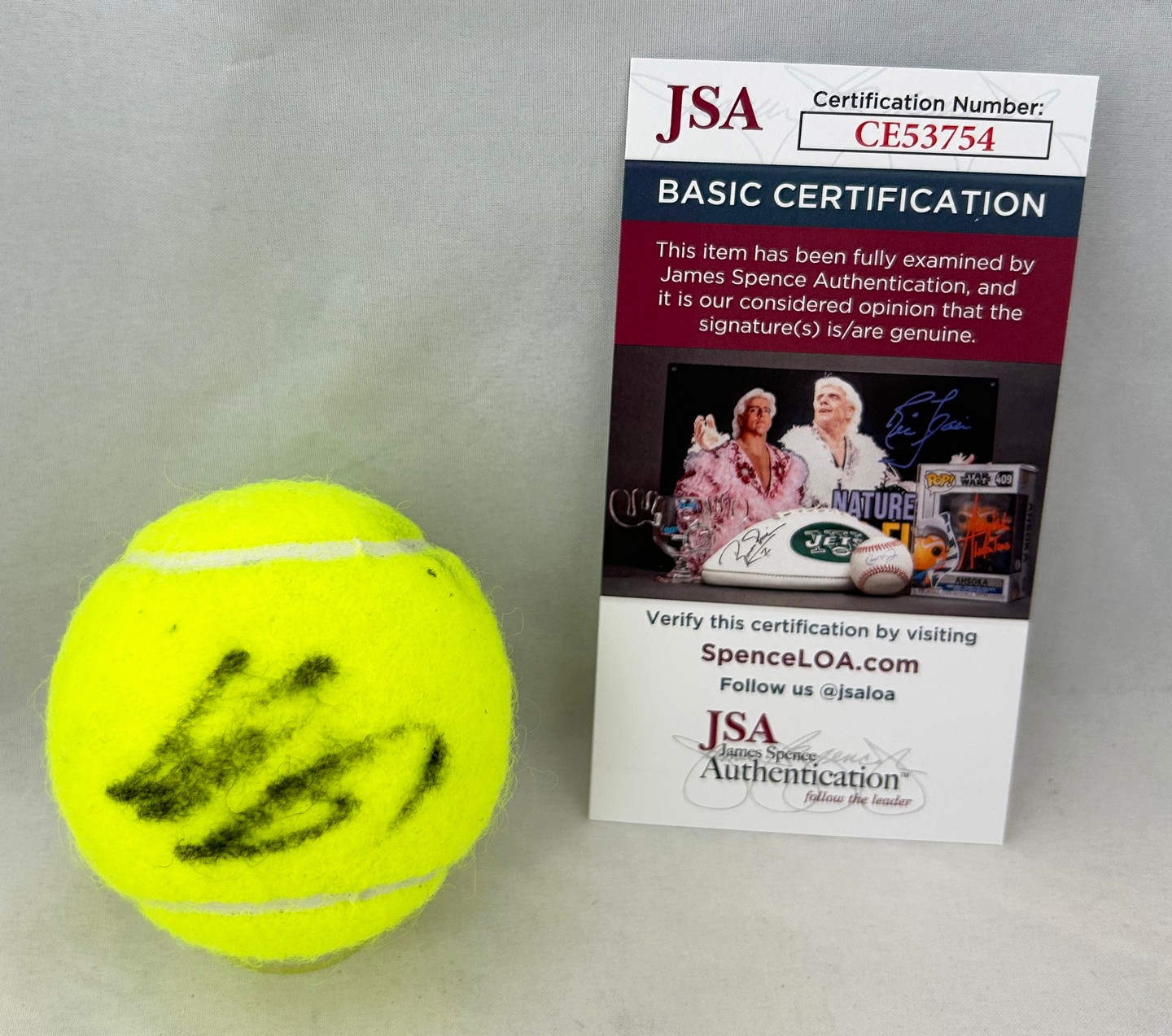 Jiri Lehecka Signed Tennis Ball JSA