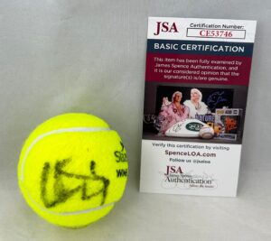 Conchita Martinez Signed Tennis Ball Wimbledon JSA 1