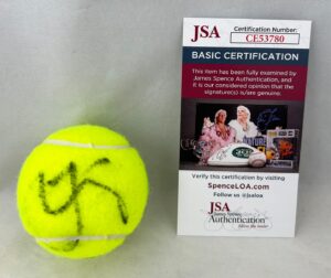 Taylor Fritz Signed Tennis Ball JSA 2