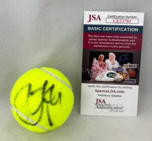 Taylor Fritz Signed Tennis Ball JSA 3