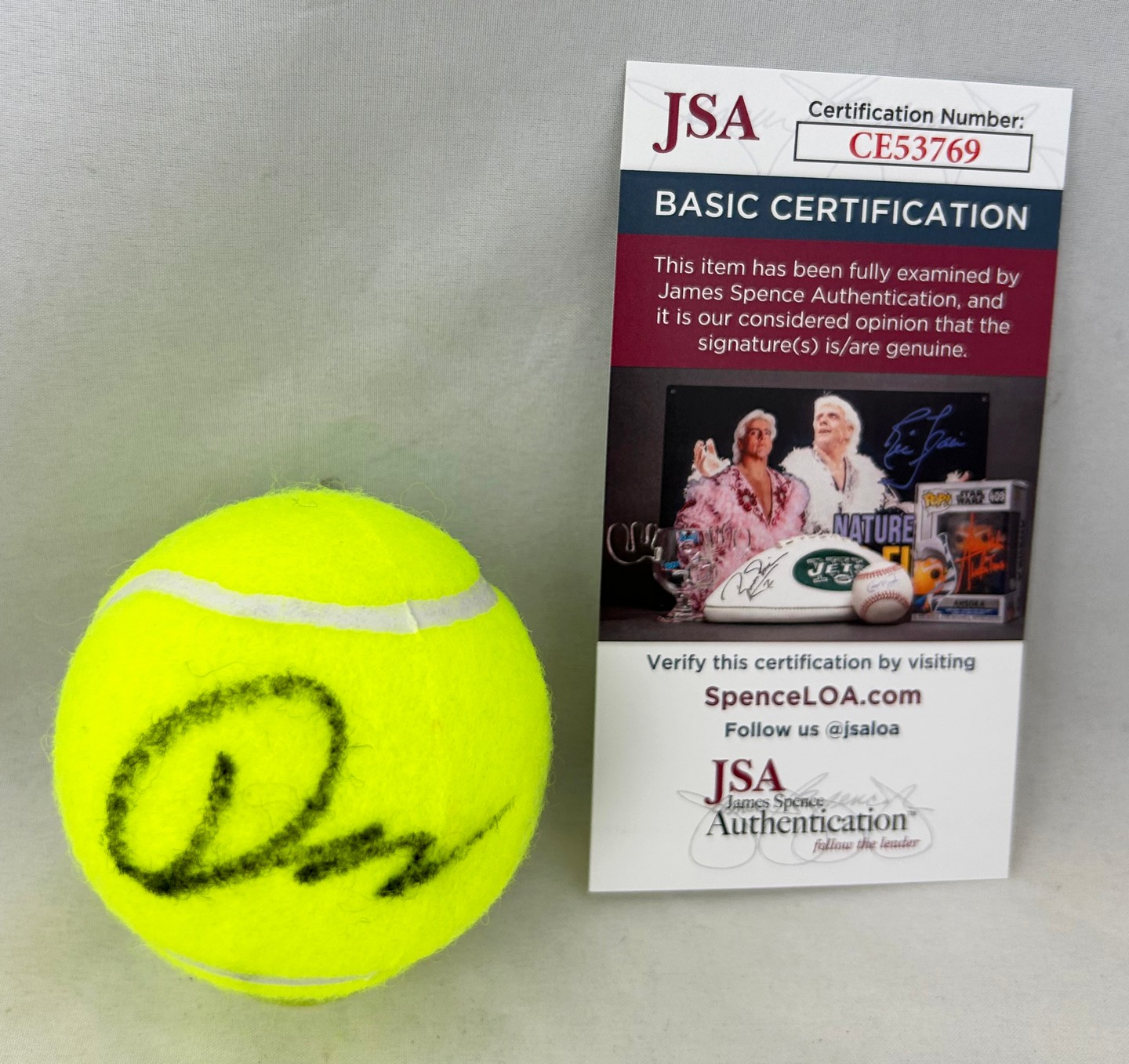 Jack Draper Signed Tennis Ball JSA 4