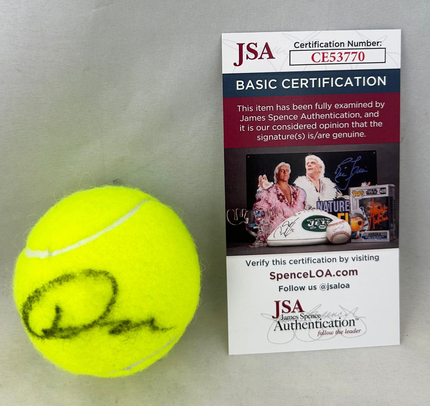 Jack Draper Signed Tennis Ball JSA 5