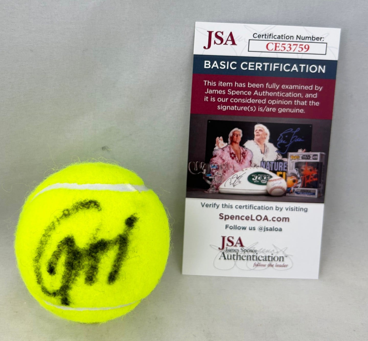 Jessica Pegula Signed Tennis Ball JSA 1