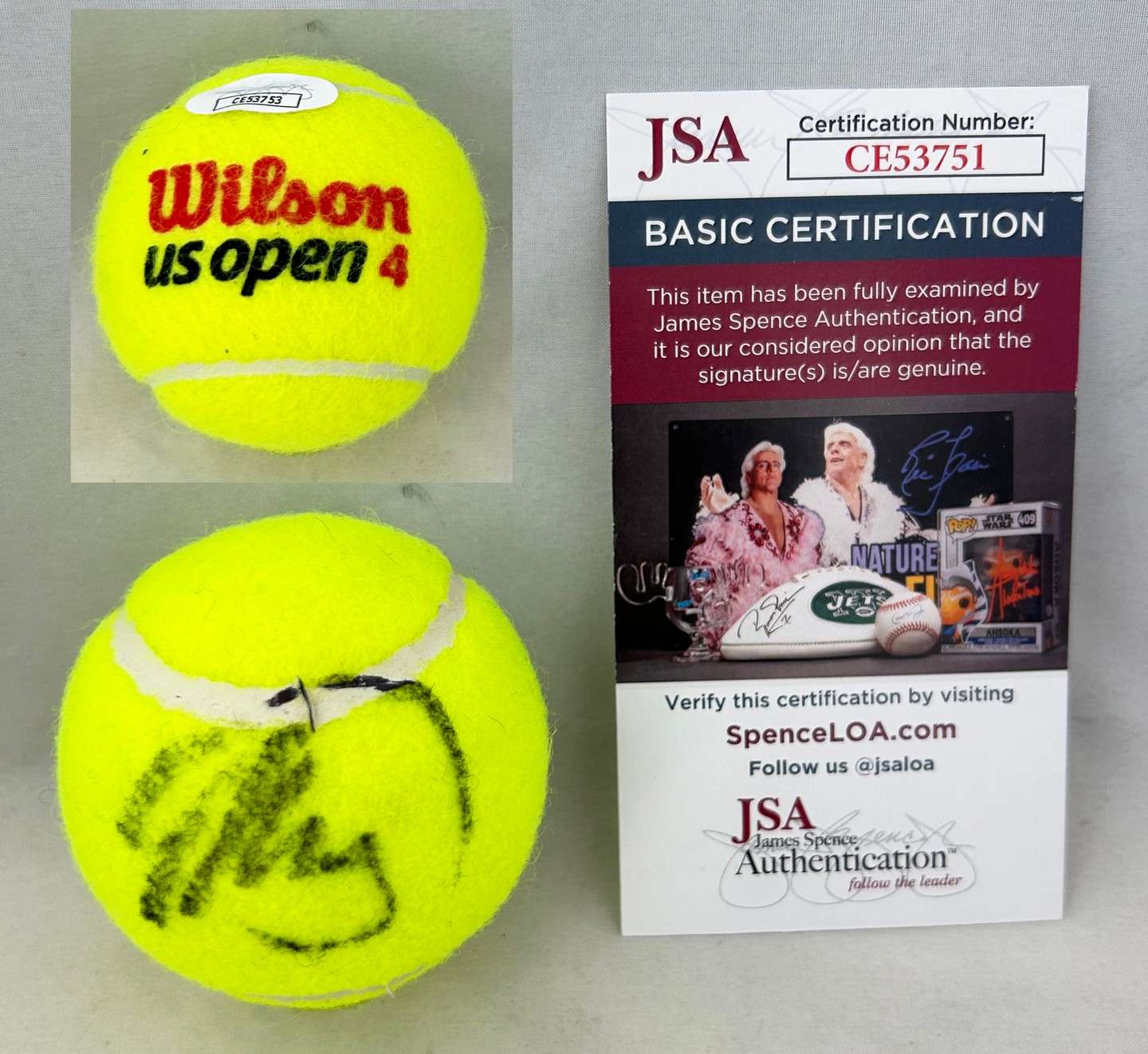 Matteo Berrettini Signed Tennis Ball US Open JSA