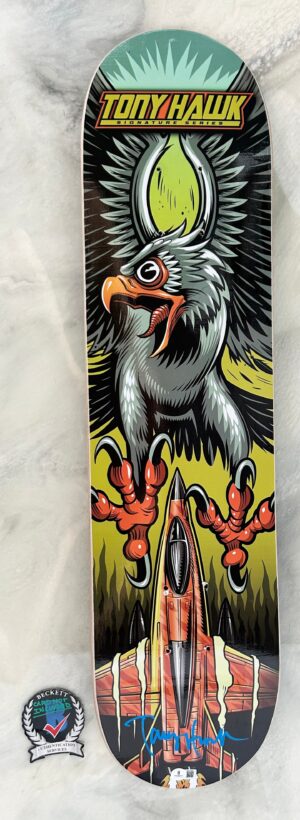 Tony Hawk Signed Skateboard Signature Series Birdhouse Beckett BAS 1