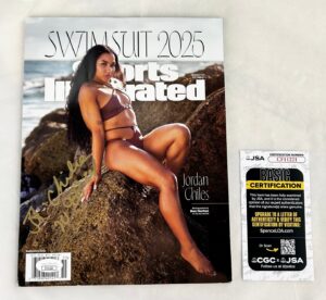 Jordan Chiles Signed 2025 Sports Illustrated Swimsuit Magazine SI JSA