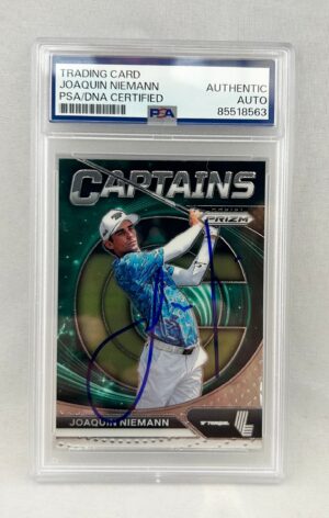 Joaquin Niemann Signed Card 2024 Panini Prizm #71 Captains PSA/DNA
