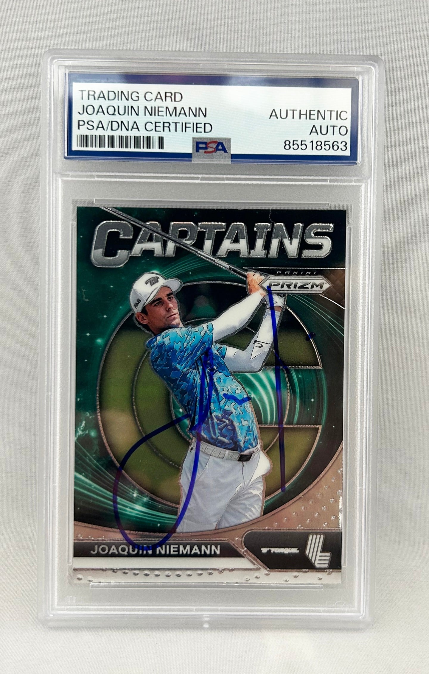 Joaquin Niemann Signed Card 2024 Panini Prizm #71 Captains PSA/DNA