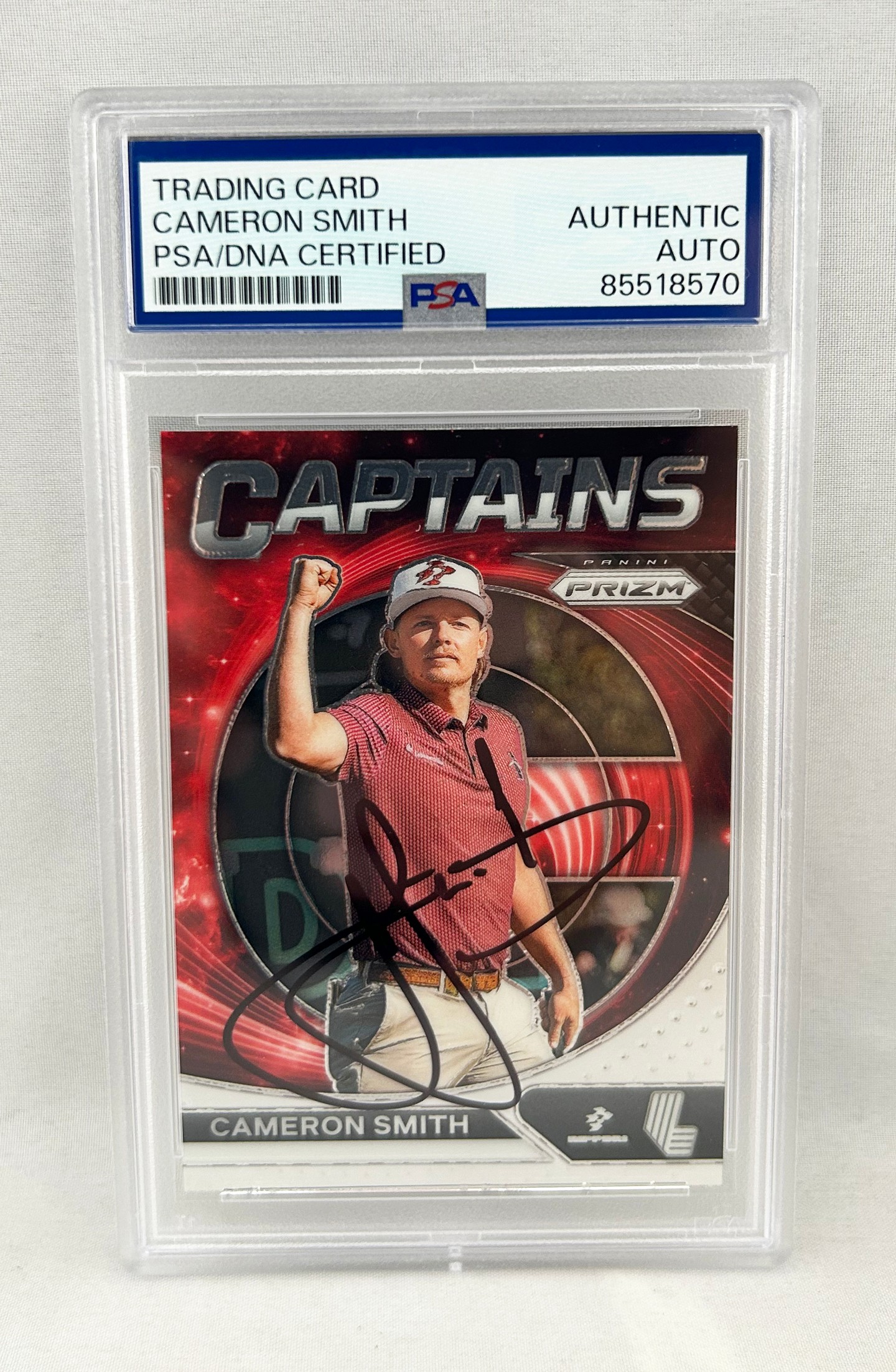 Cameron Smith Signed Card 2024 Panini Prizm #79 Captains PSA/DNA