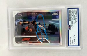 Oscar Piastri Signed Rookie Card 2023 Topps Chrome #113 PSA/DNA F1 Formula 1