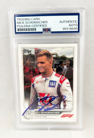 Mick Schumacher Signed Card 2022 Topps #70 PSA/DNA F1 Formula 1