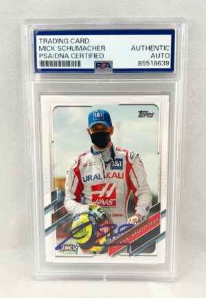 Mick Schumacher Signed Card 2021 Topps #70 PSA/DNA F1 Formula 1