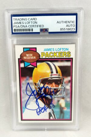 James Lofton Signed Rookie Card 1979 Topps #310 PSA/DNA Green Bay Packers