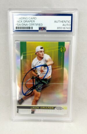 Jack Draper Signed Card 2024 Topps Chrome #2 PSA/DNA