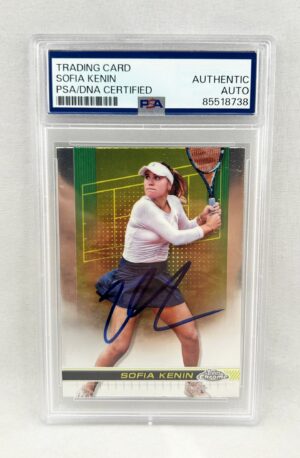 Sofia Kenin Signed Card 2024 Topps Chrome #91 PSA/DNA