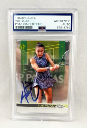 Yue Yuan Signed Card 2024 Topps Chrome #7 PSA/DNA