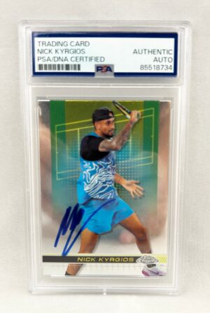 Nick Kyrgios Signed Card 2024 Topps Chrome #14 PSA/DNA