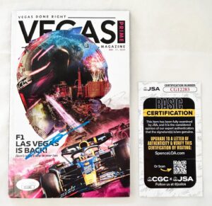 George Russell Signed Program 2024 Las Vegas GP Champion Mercedes F1 Formula 1 JSA 1