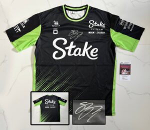 Gabriel Bortoleto Signed Shirt Stake Formula 1 F1 JSA 1