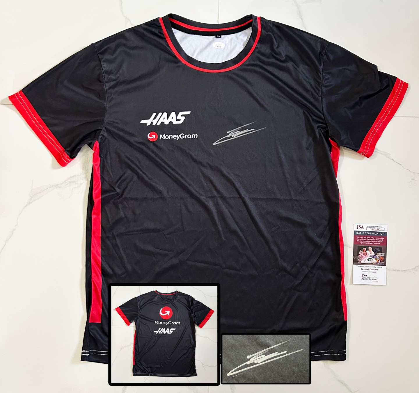 Esteban Ocon Signed Shirt Haas Formula 1 F1 JSA 1